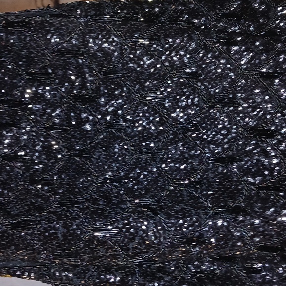 Kong Black Wool Garment with Beaded Detail - Picture 3 of 4